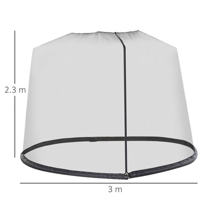 outsunny-2-3m-umbrella-table-screen-outdoor-patio-cover-mosquito-insect-net-zipped-door