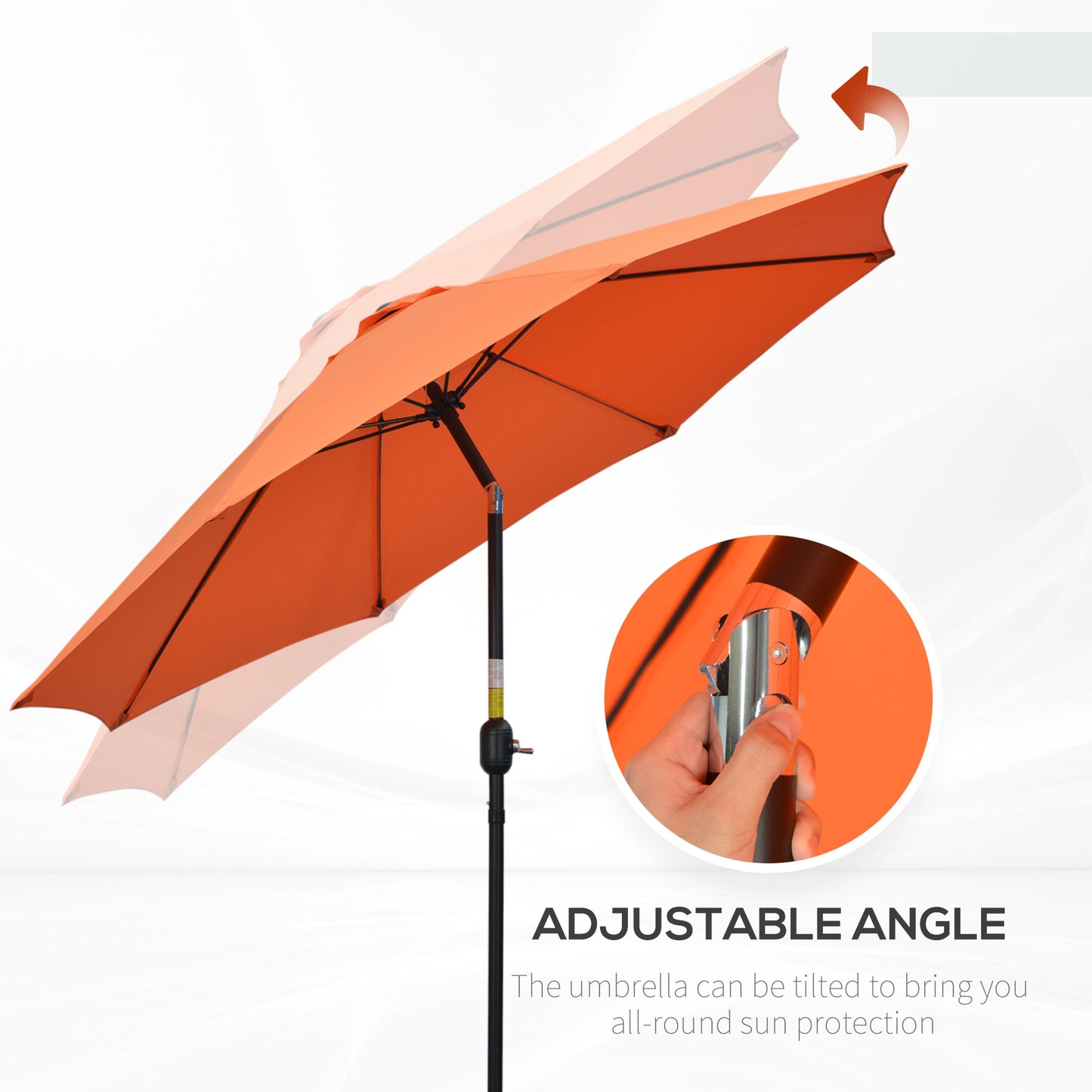 outsunny-2-6m-patio-parasol-sun-umbrella-tilt-shade-shelter-canopy-with-crank-8-ribs-aluminium-frame-orange