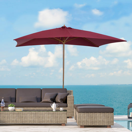 outsunny-3m-x-2m-wood-wooden-garden-parasol-sun-shade-patio-outdoor-umbrella-canopy-new-wine-red