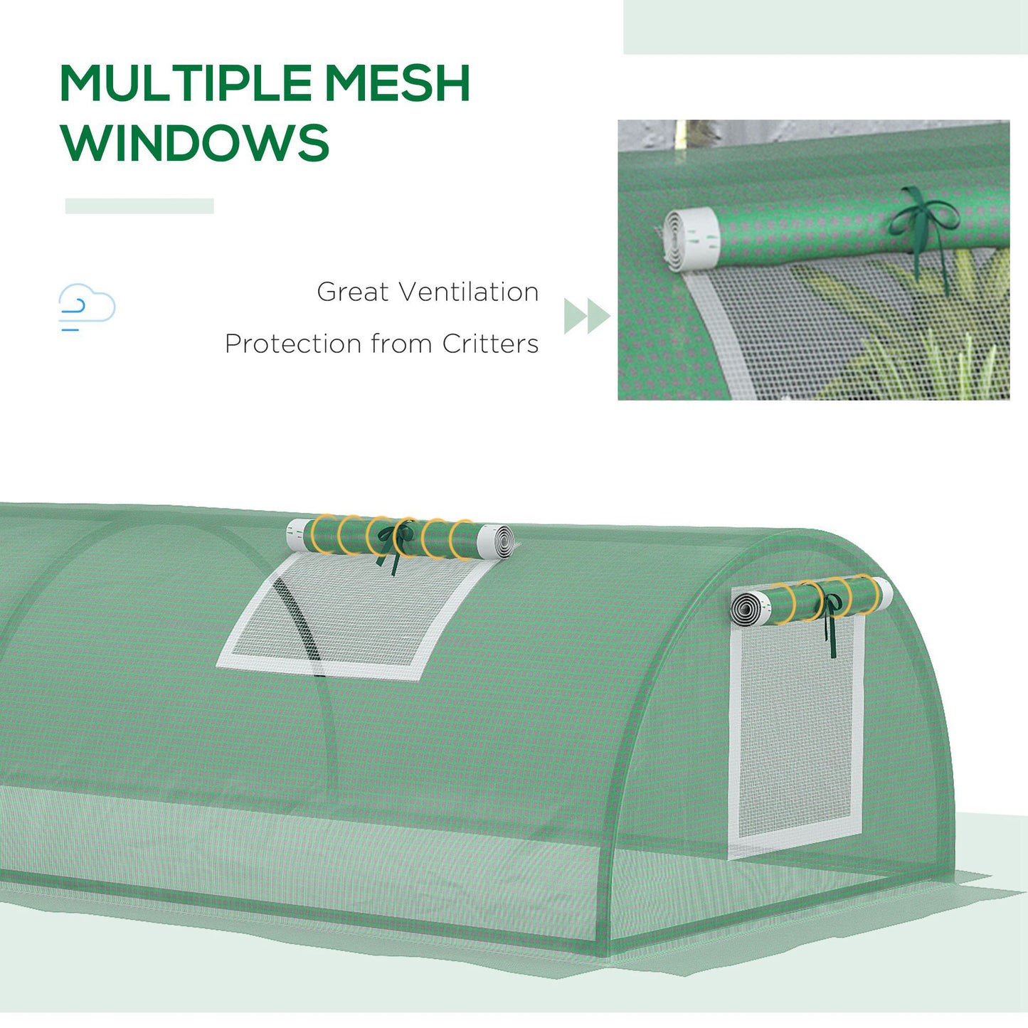 outsunny-pe-mini-greenhouse-3m-portable-tunnel-green-house-with-5-mesh-windows-green-grow-house-steel-frame-for-indoor-and-outdoor-green