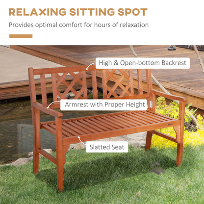 outsunny-foldable-garden-bench-2-seater-patio-wooden-bench-loveseat-chair-with-backrest-and-armrest-for-patio-porch-or-balcony-brown