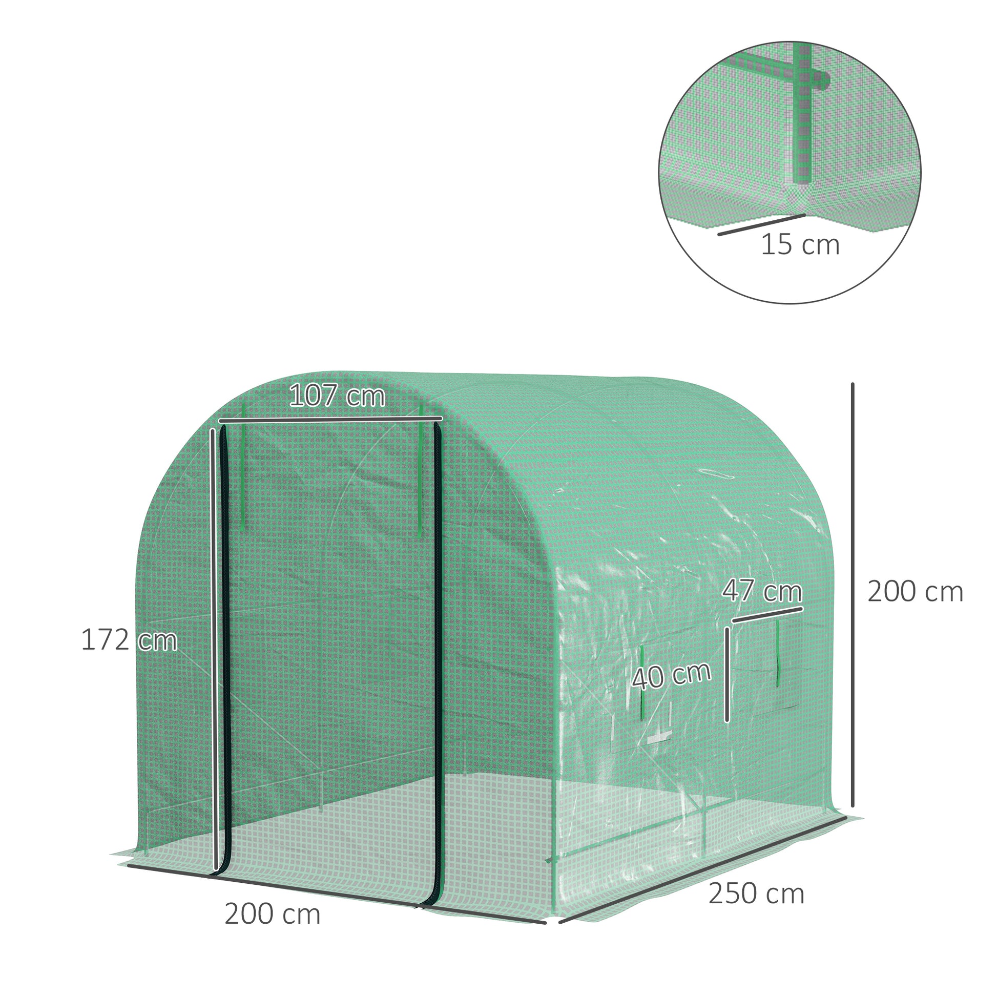 outsunny-2-5-x-2m-walk-in-polytunnel-greenhouse-with-steel-frame-pe-cover-roll-up-door-and-4-windows-green