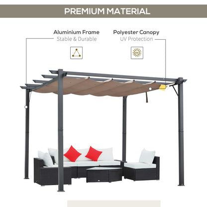 outsunny-3-x-3-meter-aluminium-pergola-canopy-gazebo-awning-outdoor-garden-sun-shade-shelter-marquee-party-bbq