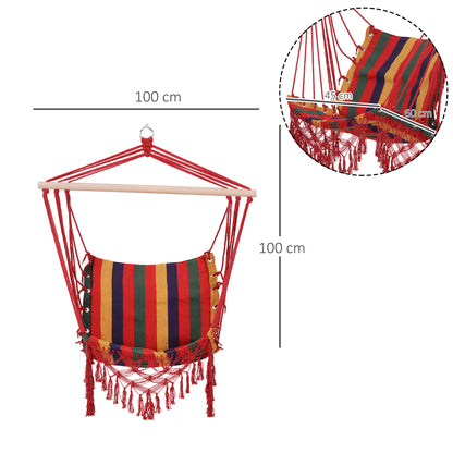 outsunny-hammock-chair-swing-colourful-striped-tree-hanging-seat-porch-indoor-outdoor-fabric-garden-furniture