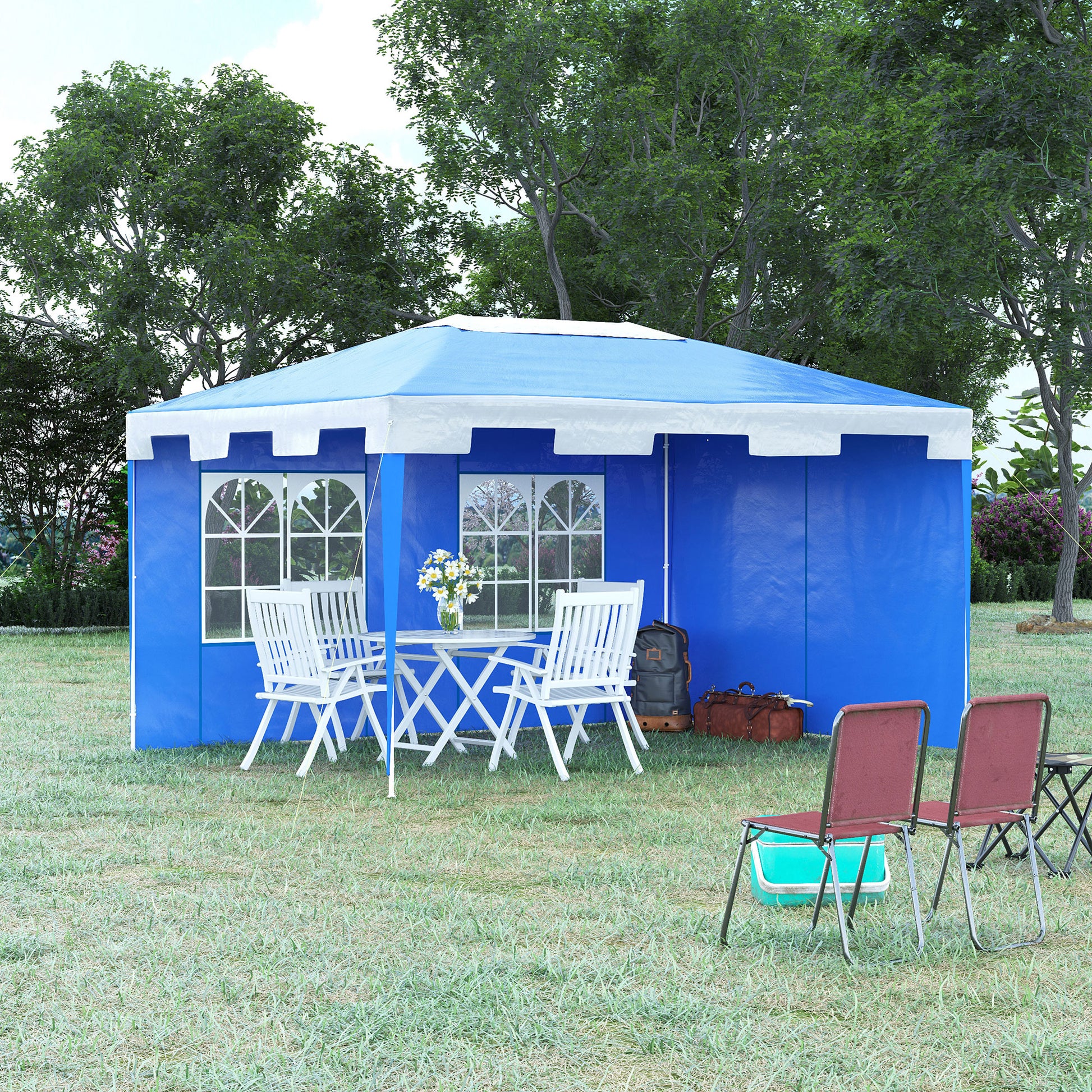 outsunny-3-x-4-m-party-gazebo-marquee-garden-canopy-outdoor-bbq-tent-camping-patio-awning-with-2-sidewalls-blue