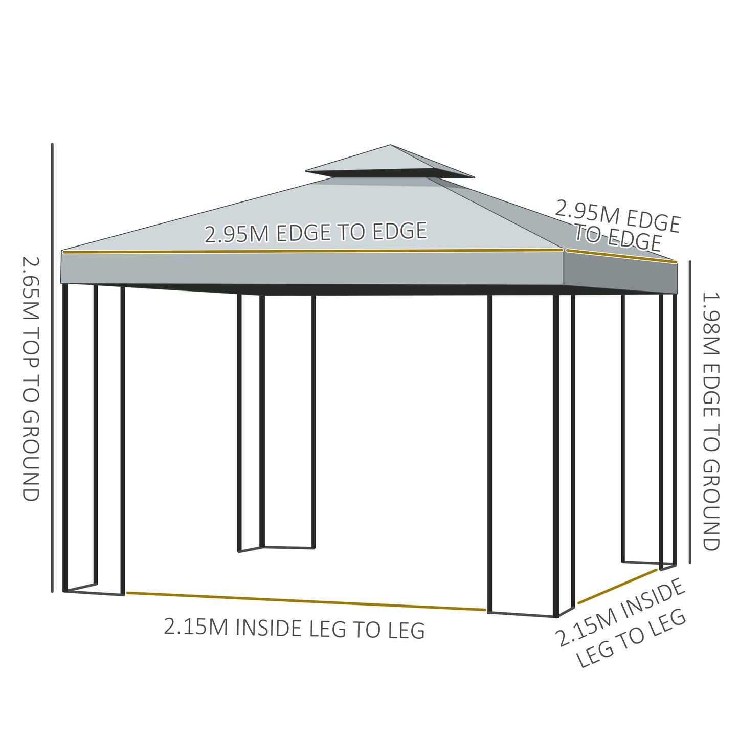 outsunny-3-x-3-m-garden-metal-gazebo-marquee-patio-wedding-party-tent-canopy-shelter-with-pavilion-sidewalls-dark-grey