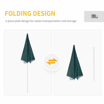 outsunny-2-2m-fishing-umbrella-parasol-w-side-dark-green