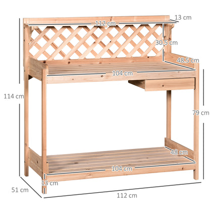 outsunny-wooden-garden-potting-table-with-drawer-flower-plant-work-bench-workstation-tool-storage-shelves-outdoor-grid