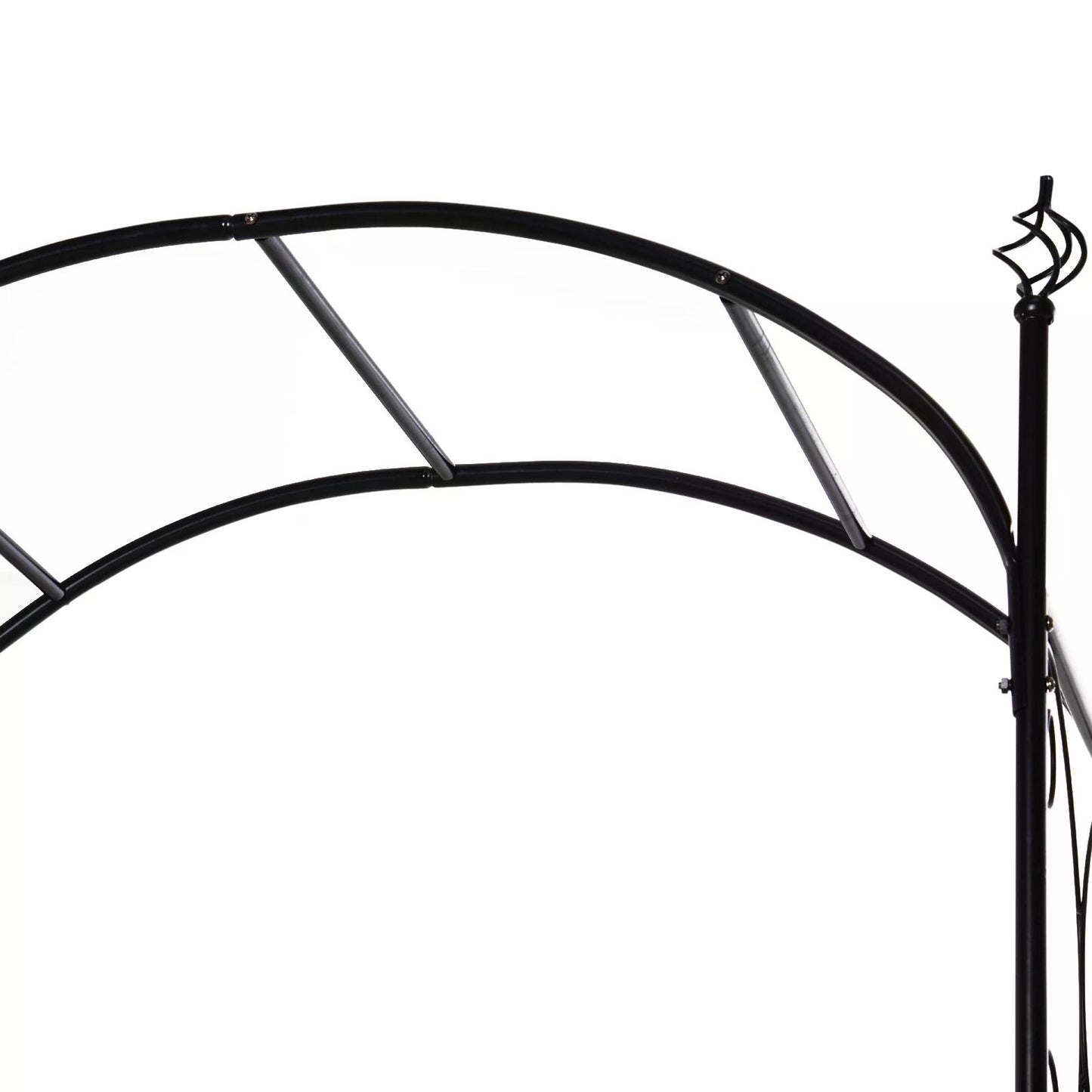 outsunny-garden-decorative-metal-arch-with-gate-outdoor-patio-trellis-arbor-for-climbing-plant-archway-antique-black-108l-x-45w-x-215hcm