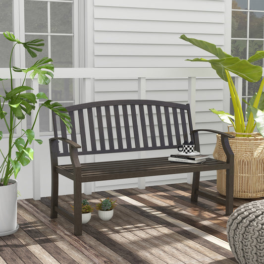 outsunny-garden-bench-outdoor-metal-bench-with-slatted-seat-and-backrest-curved-armrest-for-conservatory-garden-poolside-deck-brown