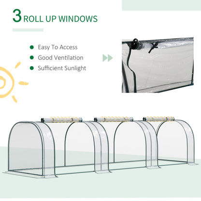 outsunny-portable-small-greenhouse-steel-frame-with-zipper-doors-pvc-tunnel-greenhouse-plant-grow-house-350lx100wx80hcm-dark-green-transparent