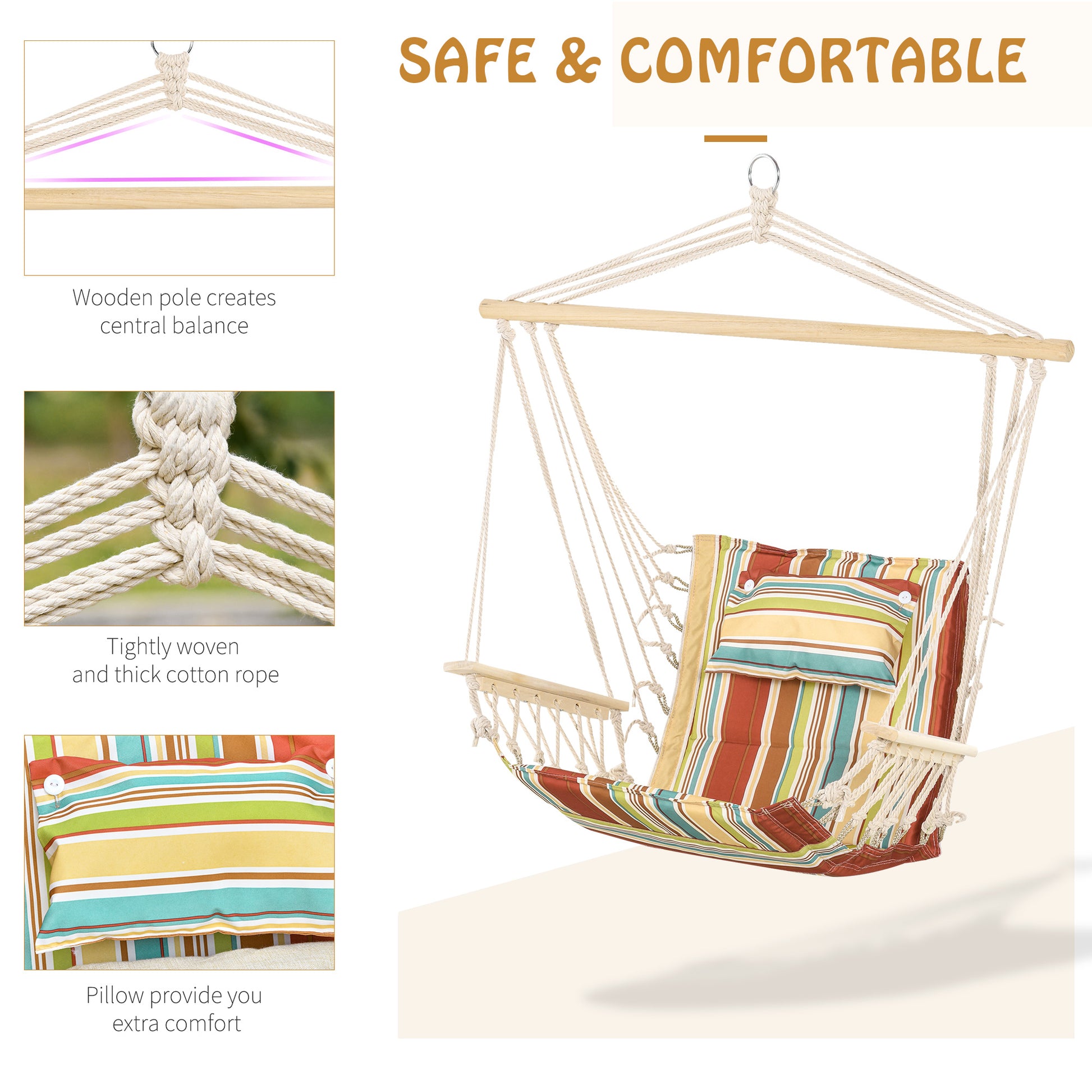 outsunny-hanging-hammock-chair-swing-chair-thick-rope-frame-safe-wide-seat-indoor-outdoor-home-patio-yard-garde-spot-stylish-multi-color-stripe