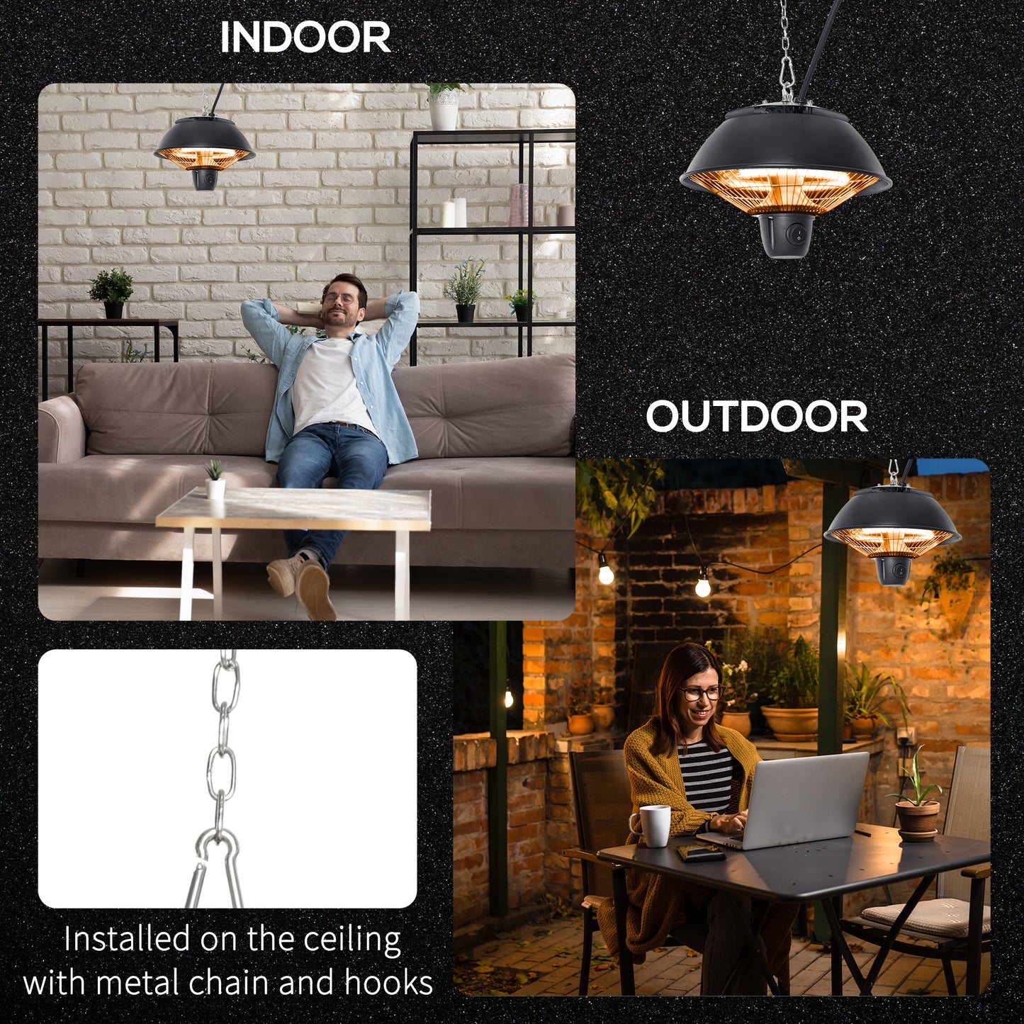 outsunny-600w-electric-heater-ceiling-hanging-halogen-light-with-adjustable-hook-chain-black-aluminium-frame