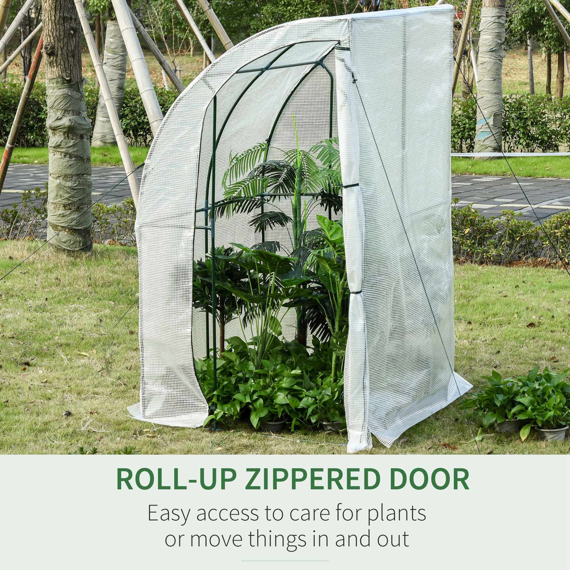 outsunny-outdoor-walk-in-lean-to-wall-greenhouse-with-zippered-roll-up-door-and-pe-cover-143l-x-118w-x-212hcm-white