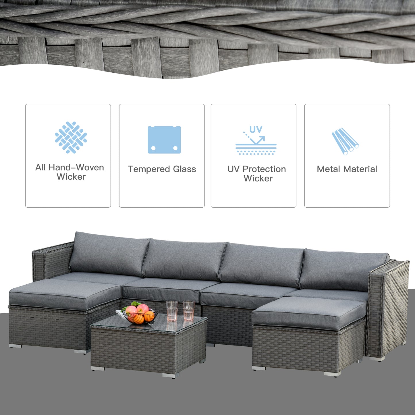 outsunny-6-seater-pe-rattan-garden-corner-sofa-set-outdoor-wicker-conservatory-furniture-patio-tea-table-footstool-grey