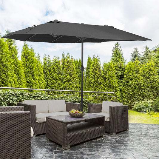 outsunny-4-6m-double-sided-patio-parasol-sun-umbrella-black