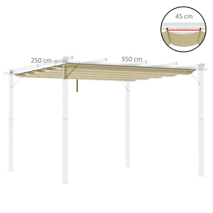 outsunny-retractable-pergola-shade-cover-replacement-canopy-for-4-x-3-m-pergola-retractable-roof-beige