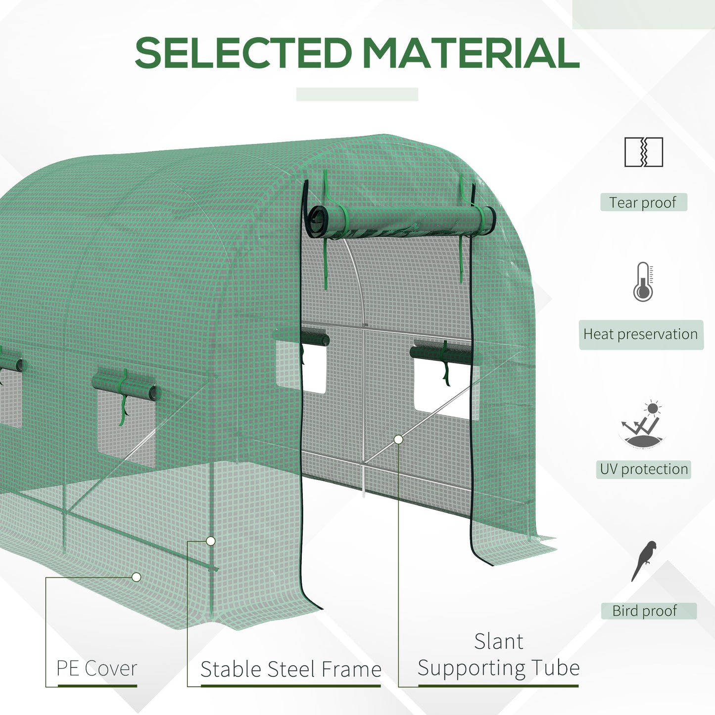 outsunny-2-5-x-2m-walk-in-polytunnel-greenhouse-with-steel-frame-pe-cover-roll-up-door-and-4-windows-green