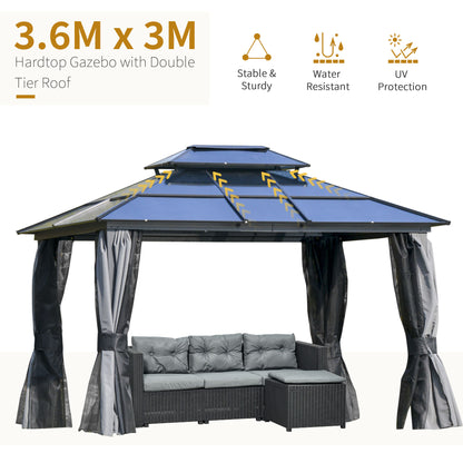 outsunny-3-6-x-3m-polycarbonate-hardtop-gazebo-canopy-with-double-tier-roof-and-aluminium-frame-garden-pavilion-with-mosquito-netting-and-curtains