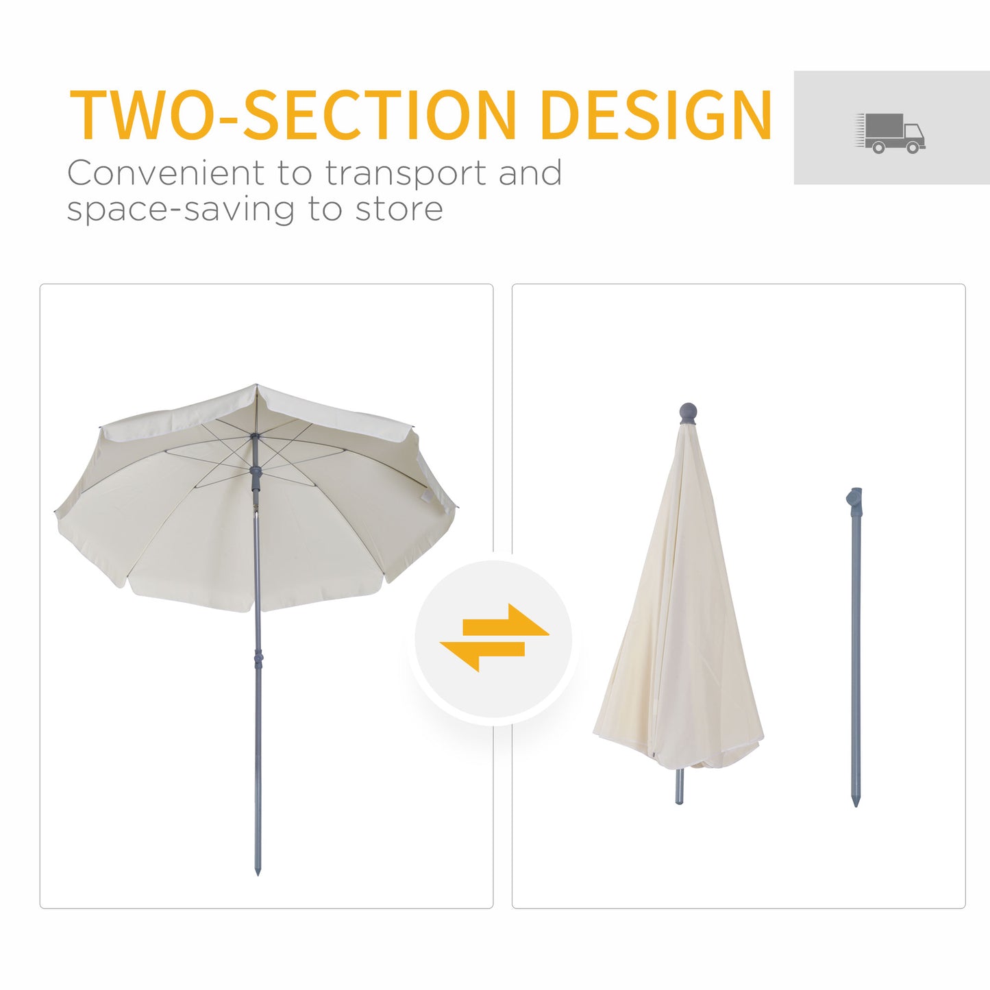 outsunny-2-2m-tilt-beach-umbrella-parasol-cream-white