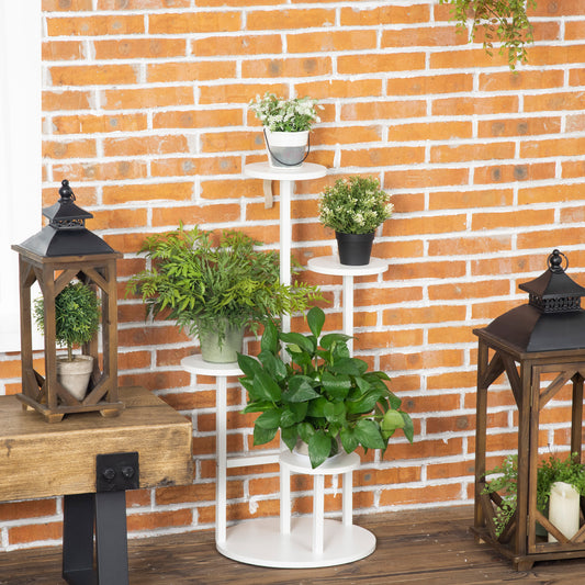 outsunny-5-tiered-plant-stand-corner-plant-shelf-multiple-flower-pot-holder-storage-organizer-w-anti-tip-strap-for-indoor-outdoor-porch-balcony