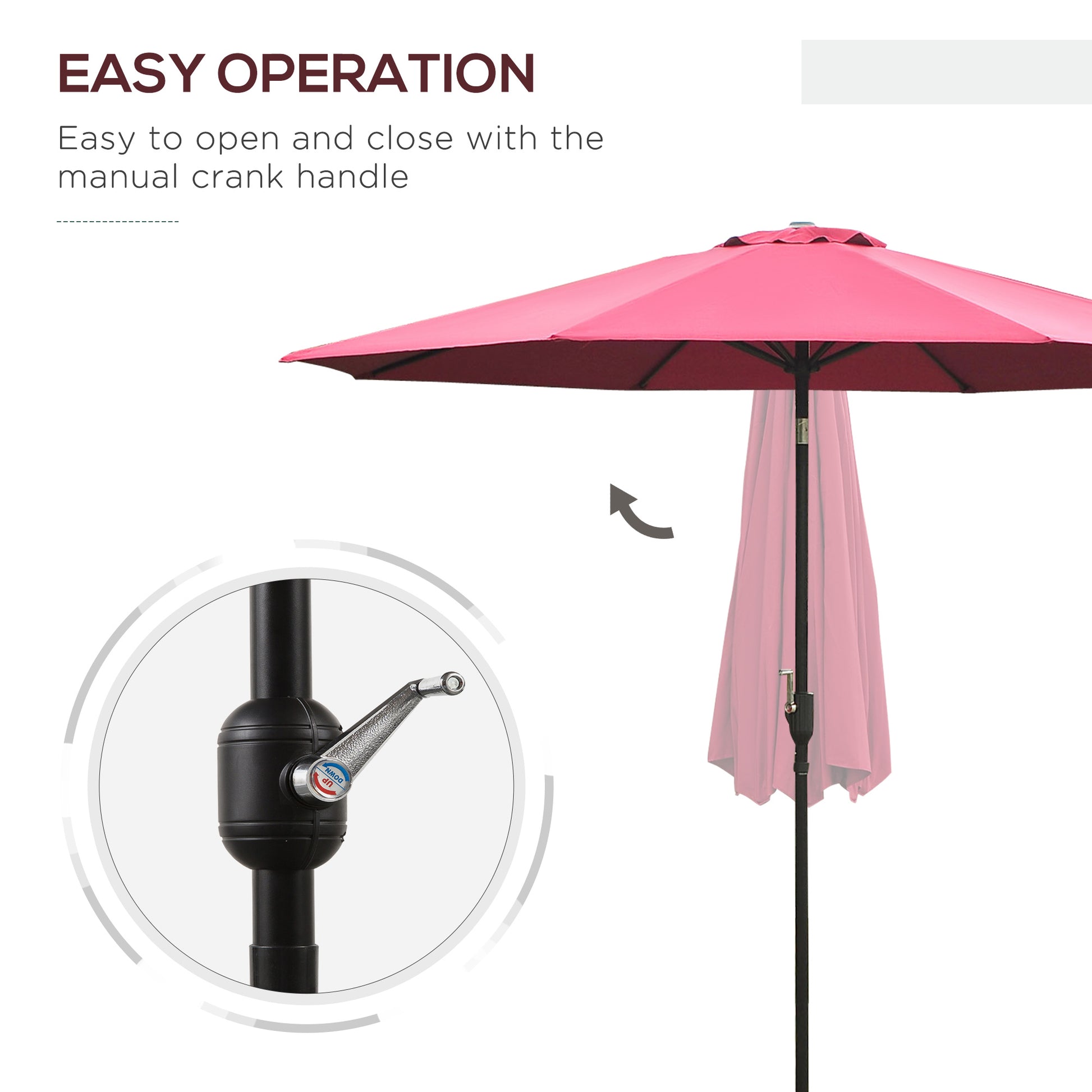 outsunny-3m-tilting-parasol-garden-umbrellas-outdoor-sun-shade-with-8-ribs-tilt-and-crank-handle-for-balcony-bench-garden-wine-red