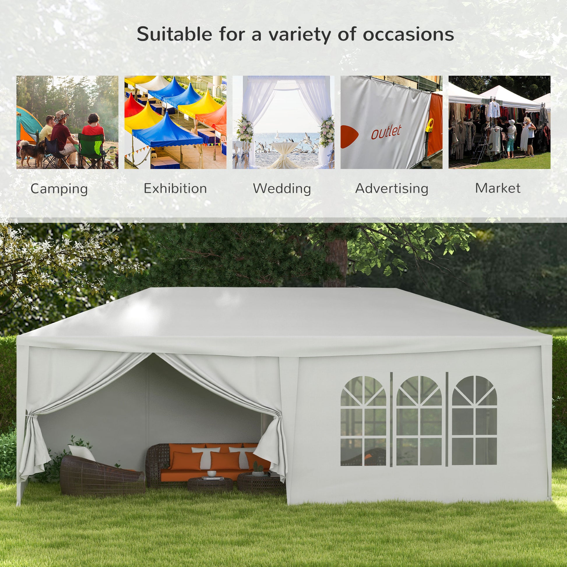 outsunny-6-x-3-m-party-tent-wedding-gazebo-outdoor-waterproof-pe-canopy-shade-with-6-removable-side-walls