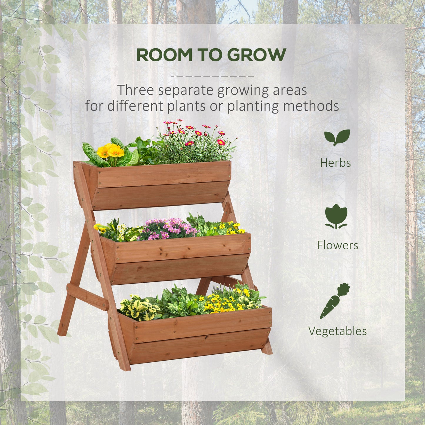 outsunny-3-tier-raised-garden-bed-wooden-elevated-planter-box-kit-66l-for-flower-vegetable-herb-65x75x78cm-brown