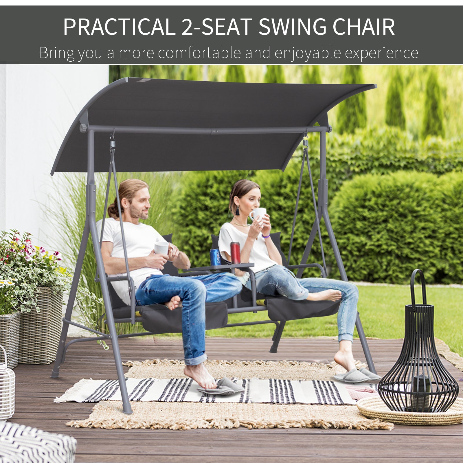 outsunny-steel-frame-2-seater-swing-chair-w-table-grey