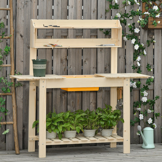 outsunny-garden-potting-bench-w-sliding-tabletop-wooden-workstation-w-dry-sink-outdoor-workbench-potting-table-w-storage-shelf-hooks-natural