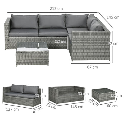 outsunny-4-seater-rattan-garden-furniture-outdoor-patio-corner-sofa-chair-set-with-coffee-table-thick-cushions-grey