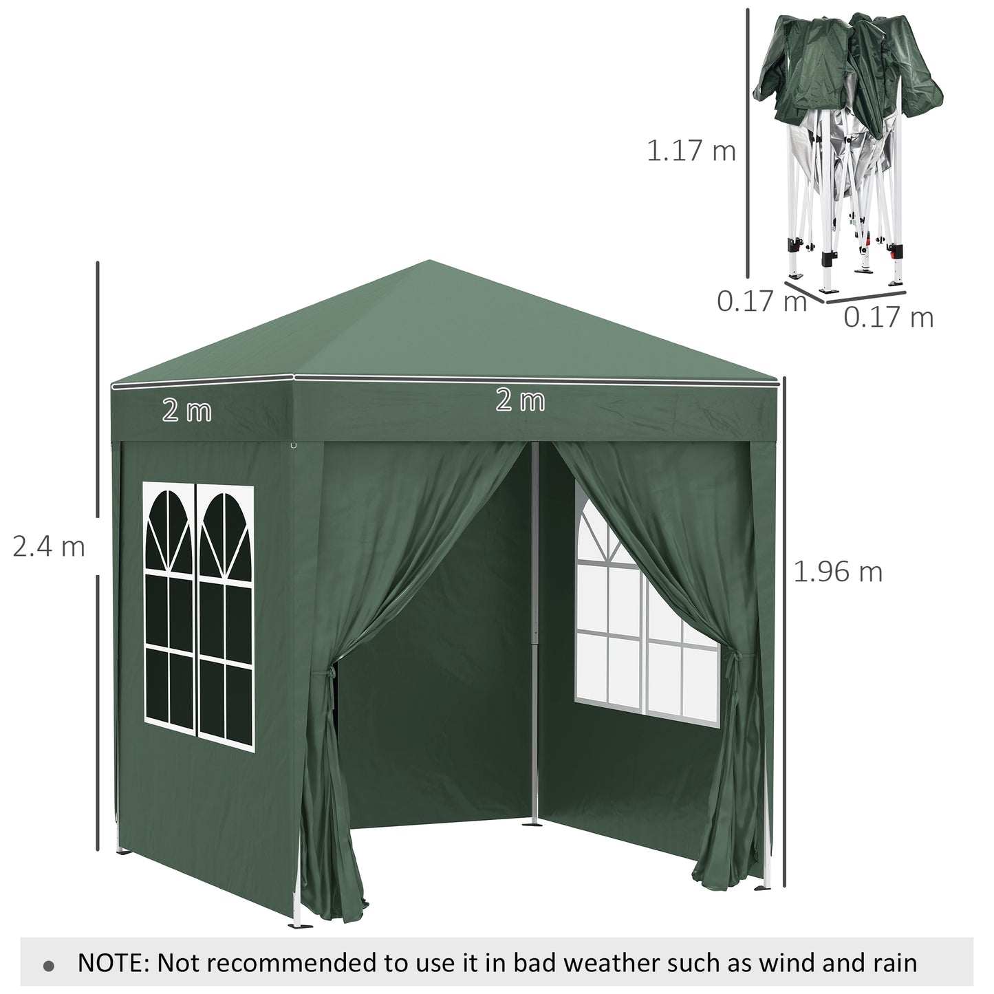 outsunny-pop-up-gazebo-canopy-size-2-x-2m-green