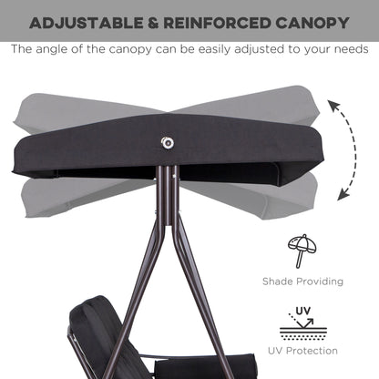 outsunny-swing-chair-hammock-chair-3-seater-canopy-cushion-shelter-outdoor-bench-black