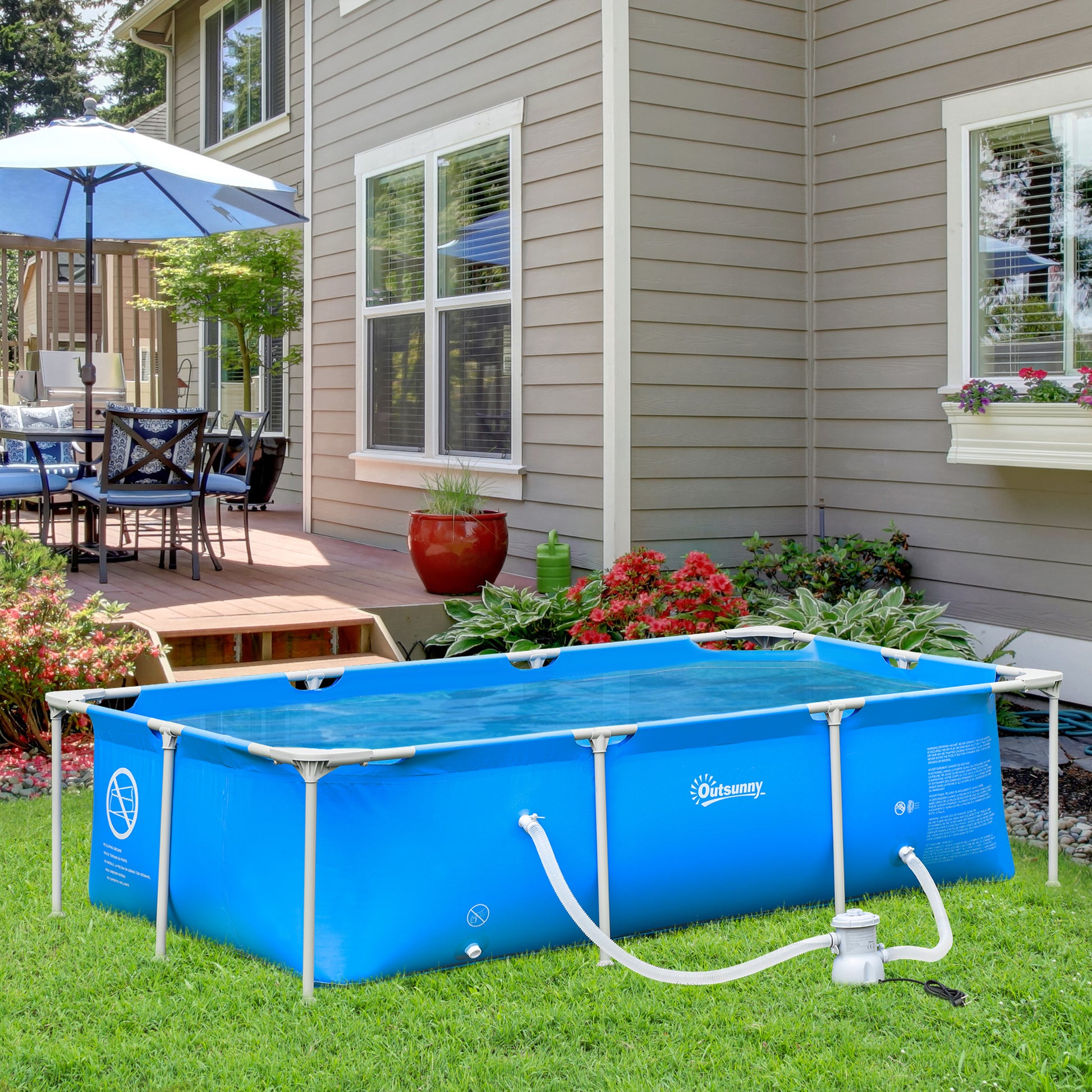 outsunny-steel-frame-pool-with-filter-pump-and-filter-cartridge-rust-resistant-above-ground-pool-with-reinforced-sidewalls-252-x-152-x-65cm-blue