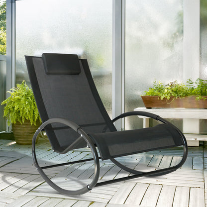 outsunny-rocking-chair-sun-lounger-recliner-rocker-texteline-fabric-patio-garden-relaxer-with-pillow-black