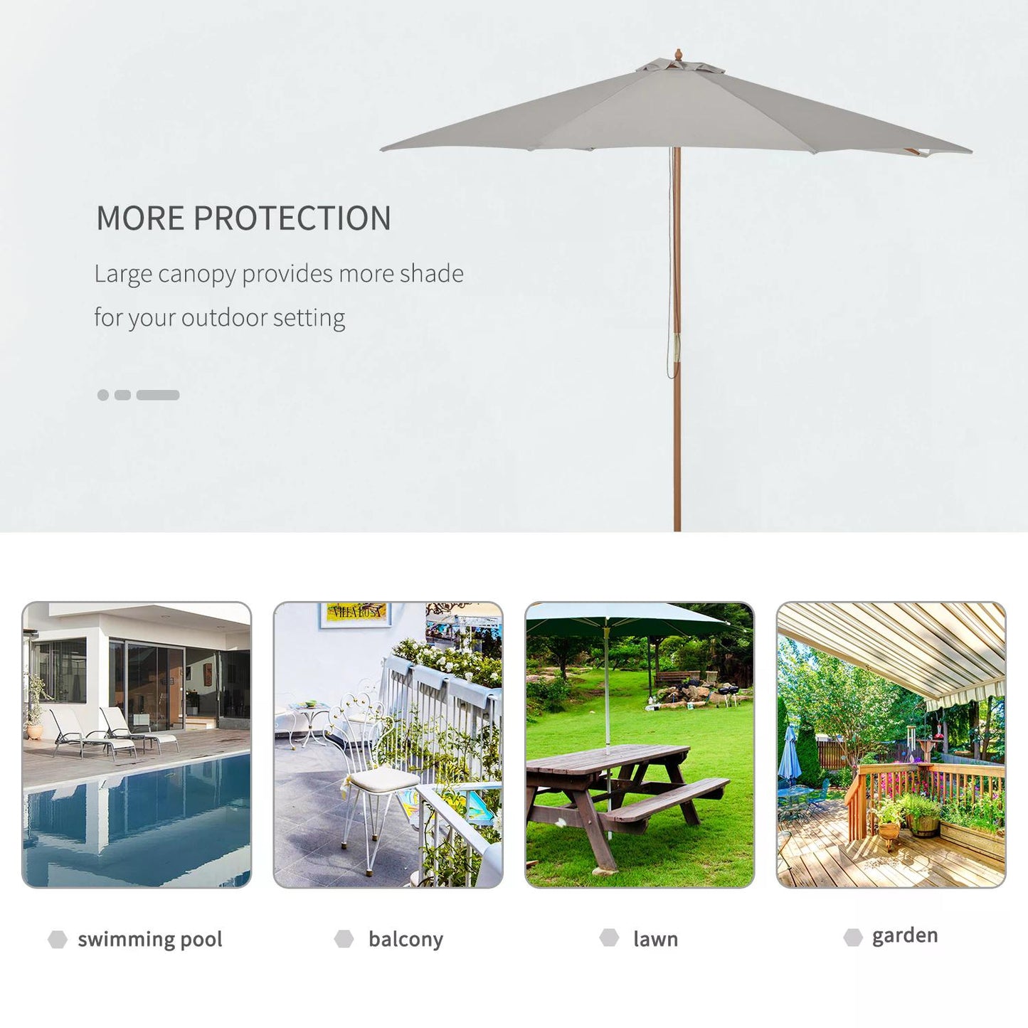 outsunny-3m-fir-wooden-garden-parasol-bamboo-sun-shade-patio-outdoor-umbrella-canopy-grey