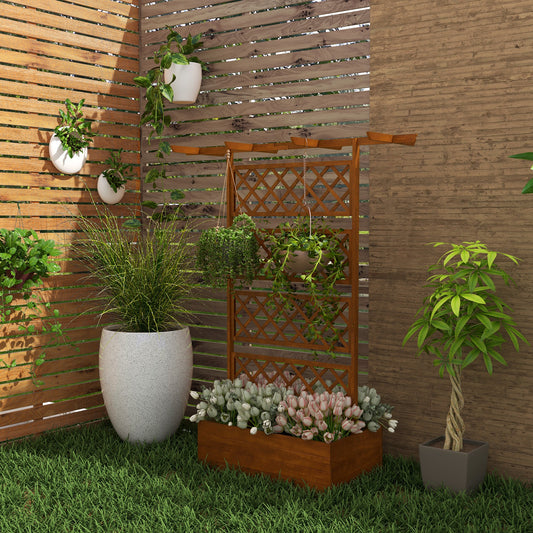 outsunny-wooden-trellis-planter-box-raised-garden-bed-to-grow-vegetables-herbs-and-flowers-orange