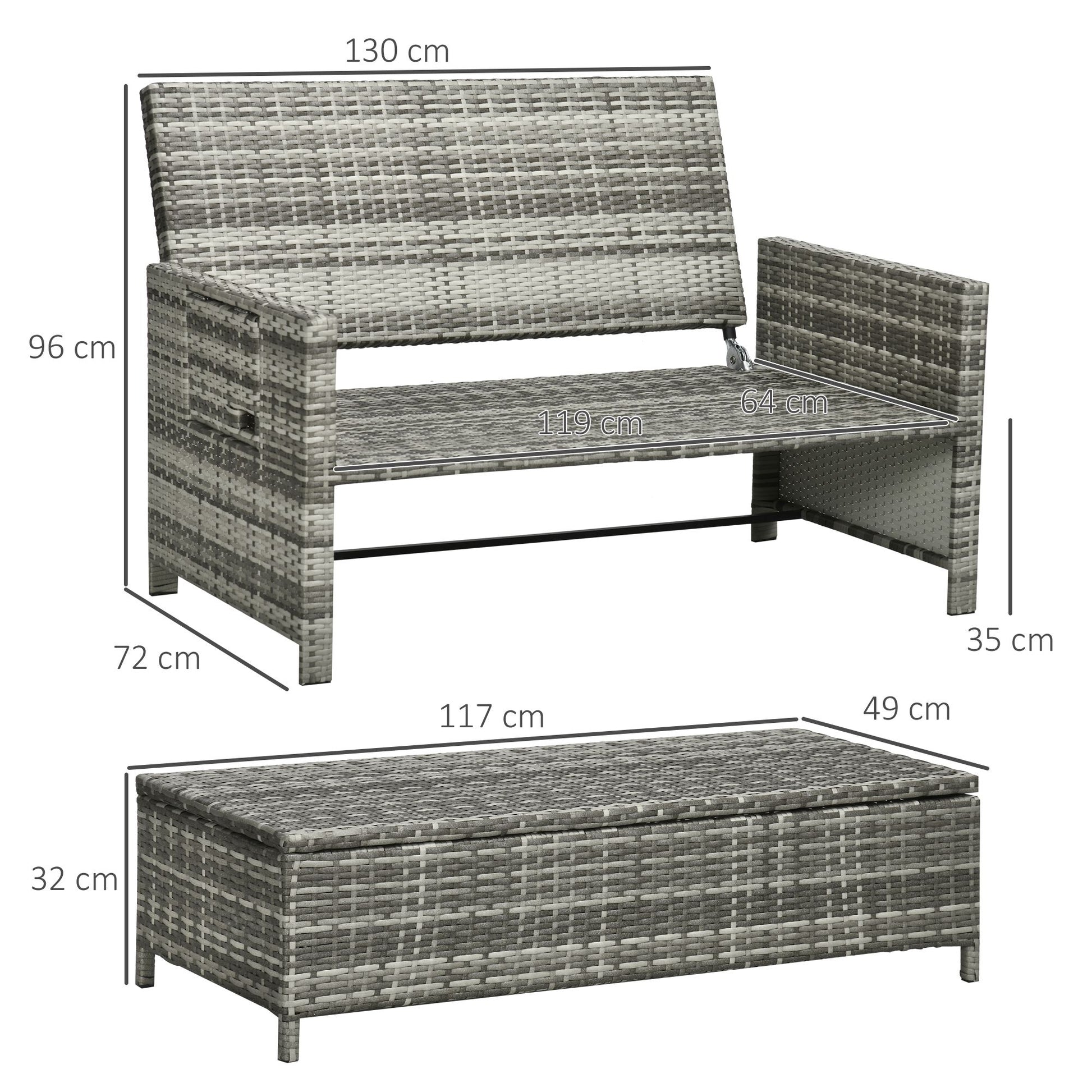 outsunny-2-seater-assembled-garden-patio-outdoor-rattan-furniture-sofa-sun-lounger-daybed-with-fire-retardant-sponge-grey