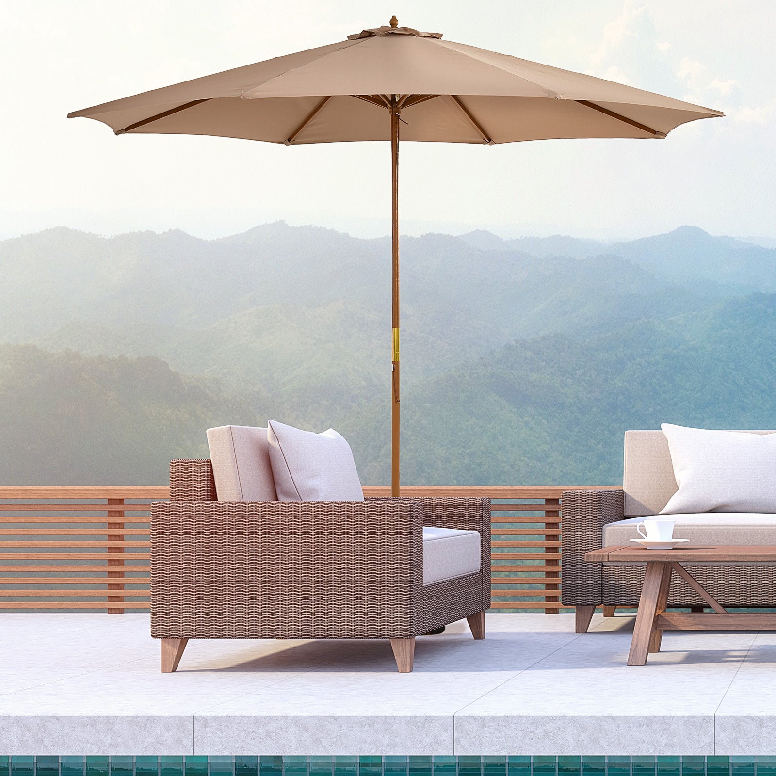 outsunny-3m-garden-umbrella-wooden-parasol-8-ribs-bamboo-sun-shade-patio-outdoor-umbrella-canopy-khaki