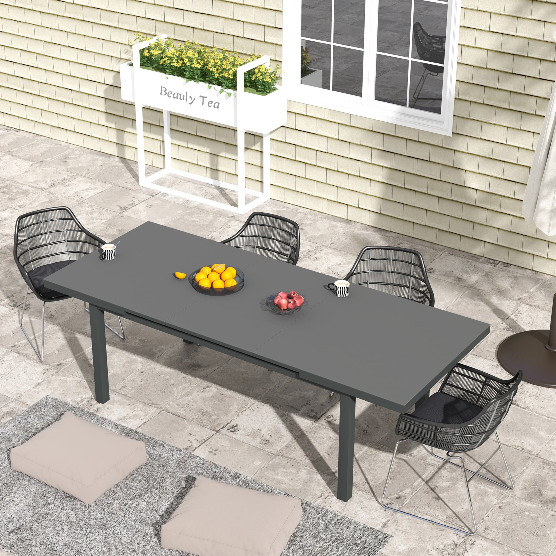 outsunny-aluminium-garden-table-for-6-8-extending-outdoor-dining-table-rectangle-for-lawn-balcony-charcoal-grey