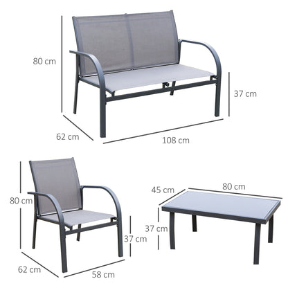 outsunny-4-pcs-curved-steel-patio-furniture-set-w-loveseat-texteline-seats-glass-top-table-for-party-event-grey