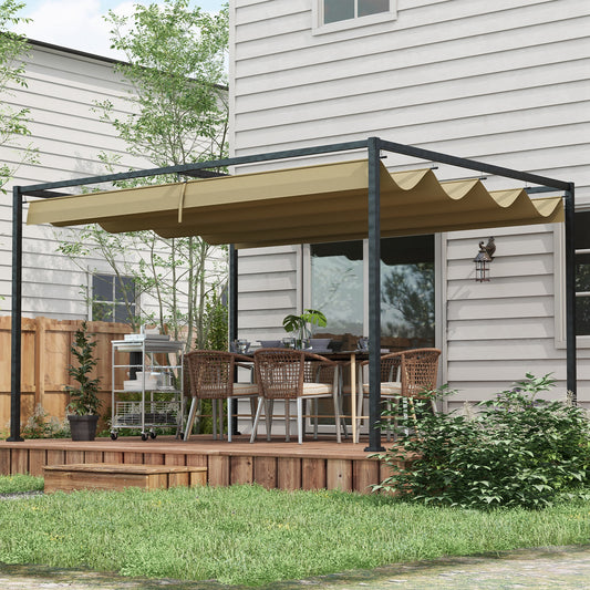 outsunny-3x2m-metal-pergola-with-retractable-roof-garden-gazebo-canopy-shelter-for-outdoor-patio-khaki