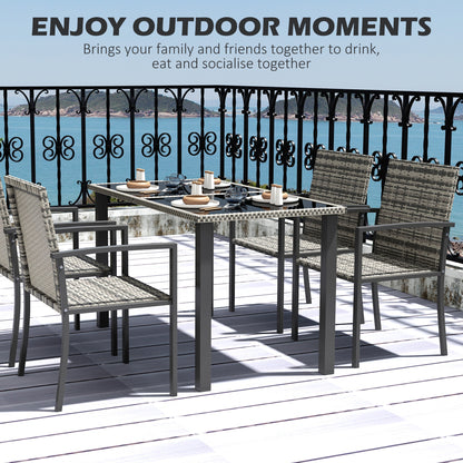 outsunny-outdoor-dining-set-5-pieces-patio-conservatory-with-tempered-glass-tabletop-4-dining-chairs-mixed-grey