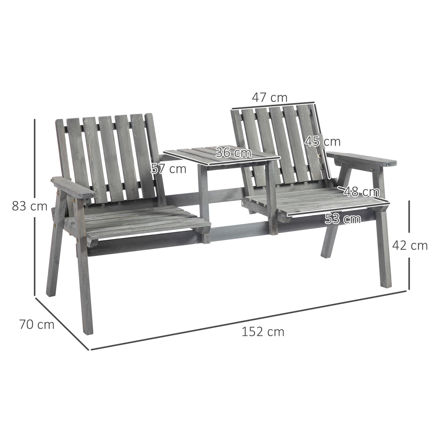 outsunny-2-seater-furniture-wooden-garden-bench-antique-loveseat-chair-table-conversation-set-for-yard-lawn-porch-patio-grey