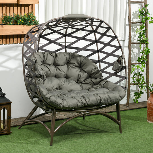 outsunny-2-seater-egg-chair-outdoor-folding-weave-garden-furniture-chair-with-cushion-cup-pockets-sand-brown