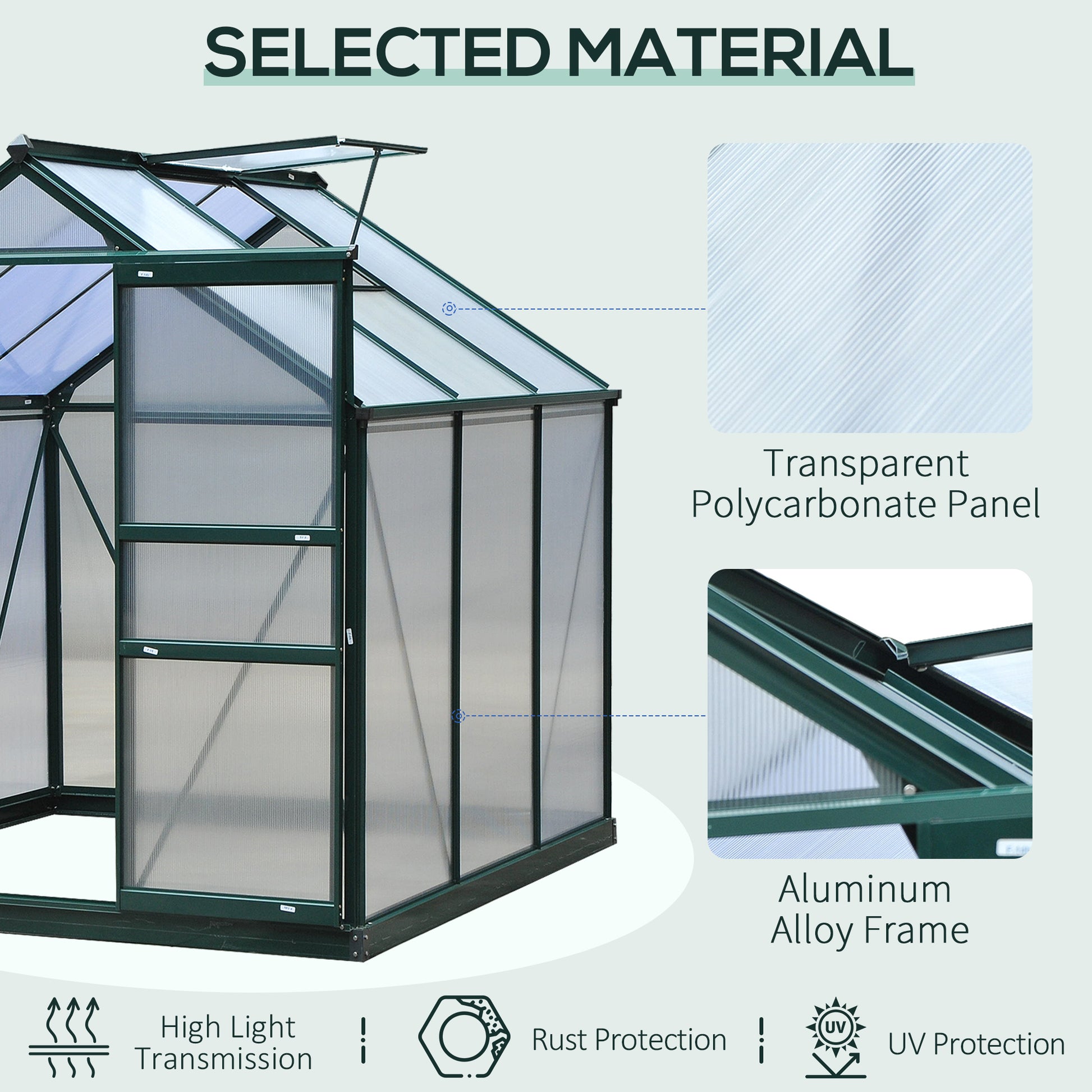 outsunny-large-walk-in-greenhouse-polycarbonate-garden-greenhouse-plants-grow-galvanized-base-aluminium-frame-w-slide-door-6-x-6-ft