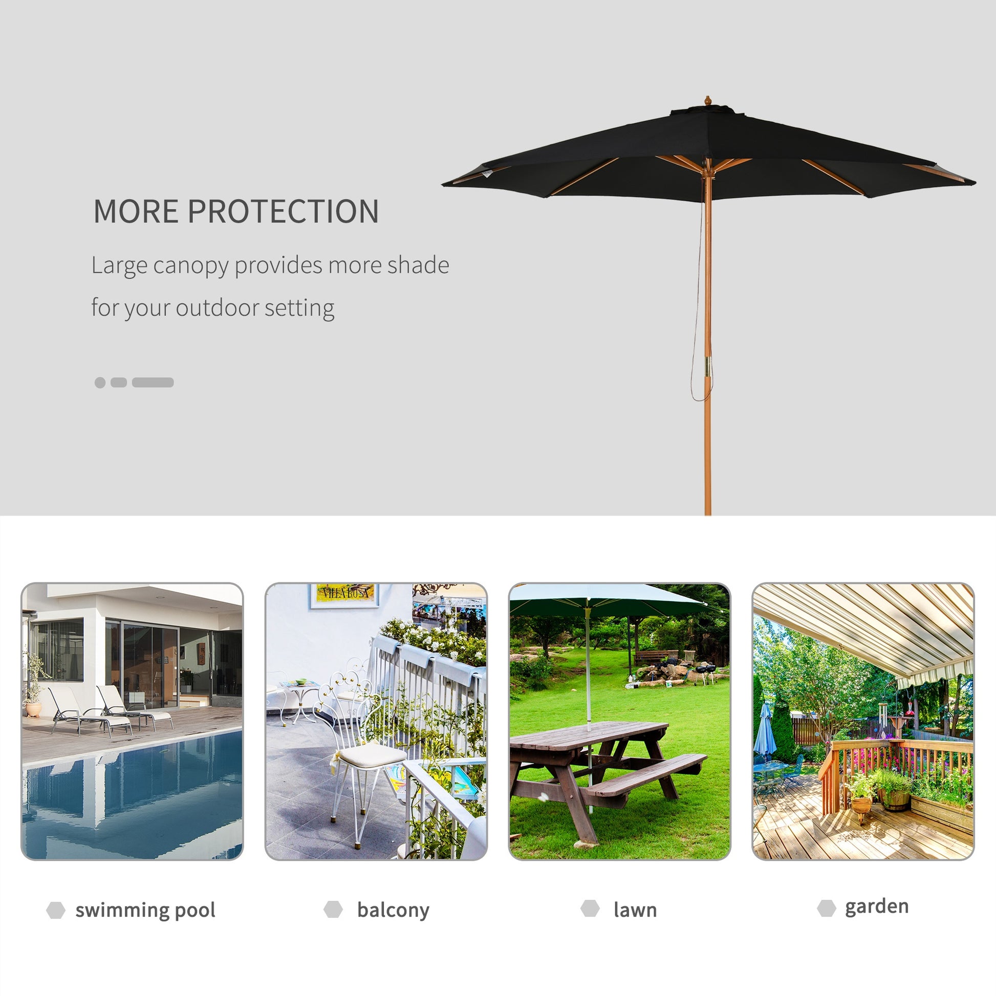 outsunny-3m-bamboo-wooden-market-patio-umbrella-garden-parasol-outdoor-sunshade-canopy-8-ribs-black