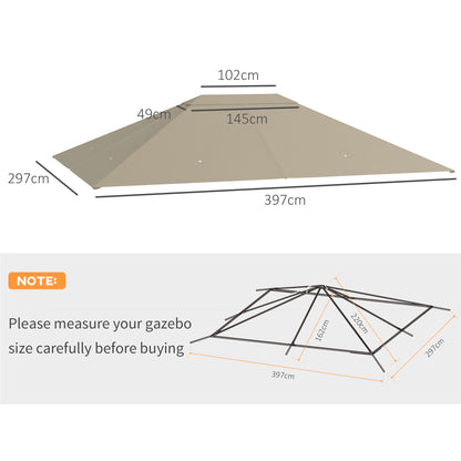 outsunny-3-x-4m-gazebo-canopy-replacement-cover-gazebo-roof-replacement-top-cover-only-khaki