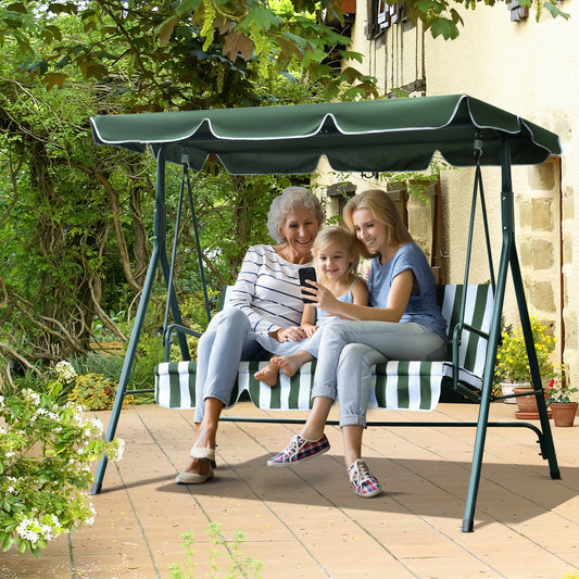 outsunny-steel-3-seater-swing-chair-w-adjustable-canopy-green