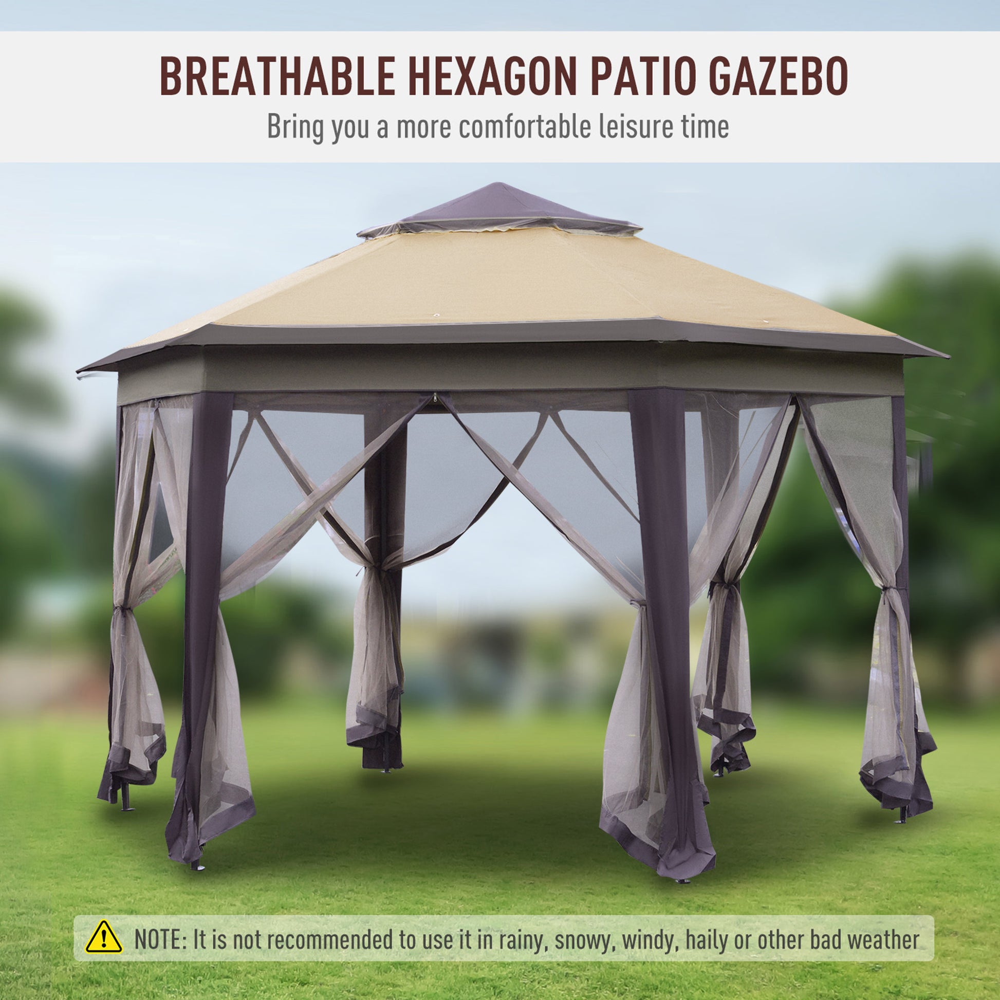 outsunny-hexagon-patio-gazebo-pop-up-gazebo-outdoor-double-roof-instant-shelter-with-netting-4m-x-4m-beige